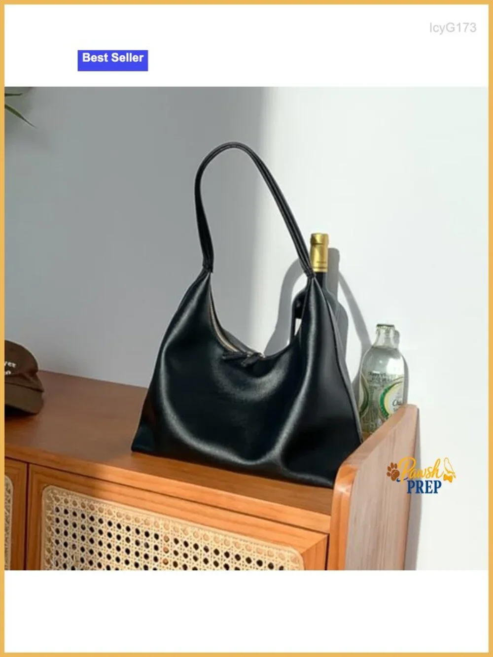 Women's Slouchy Vegan Leather Hobo Bag Shoulder Purse Tote Handbag